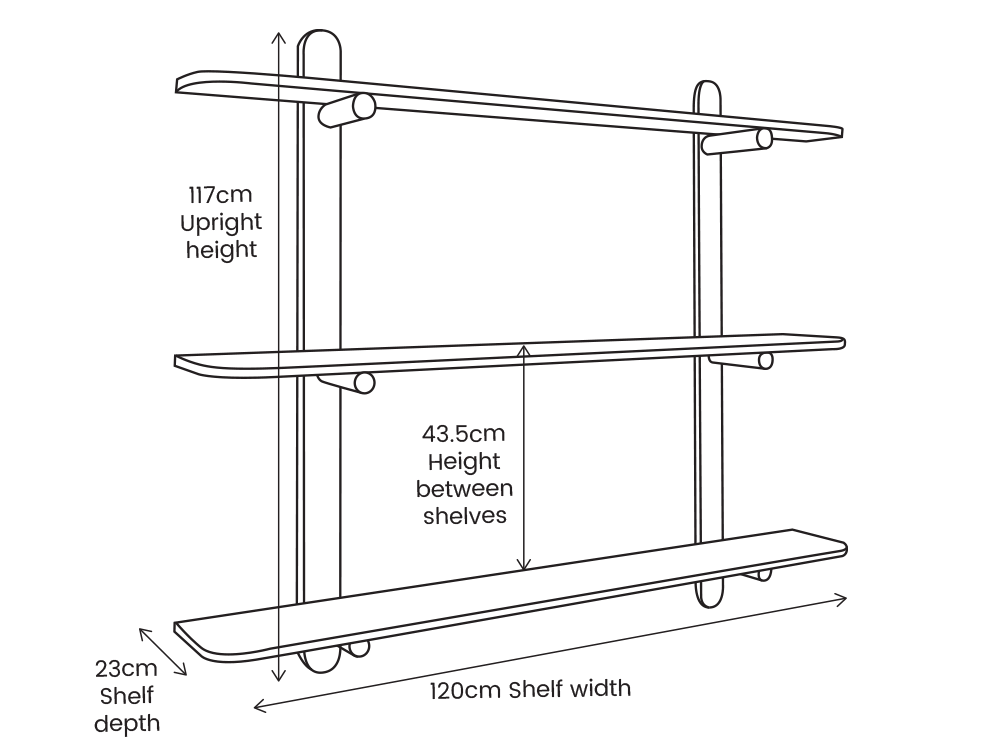 twin plank standard shelf